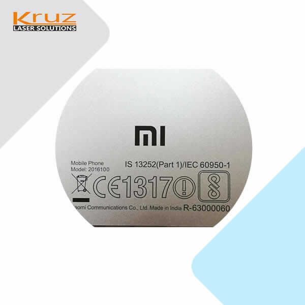 Aluminum oxidation laser marking